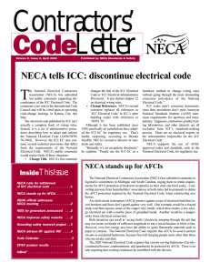NECA tells ICC: discontinue electrical code