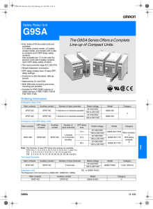 G9SA Datasheet
