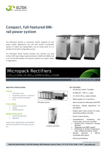 Datasheet Micropack Rectifiers