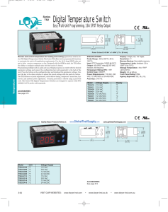 Dwyer Instruments Dwyer TS2-040 TEMPERATURE SWITCH, 24