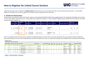 How to Register for Linked Course Sections
