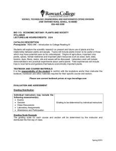 BIO 113: ECONOMIC BOTANY - Home Rowan College at