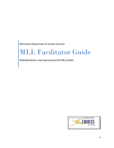 Multidisciplinary Learning Lecture/Lab (MLL) Guide