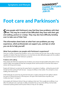 Foot care and Parkinson`s