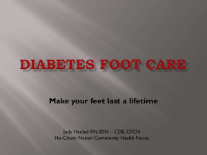 Diabetic foot care - Ho