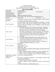 ECEB122 - University of Macau, Faculty of Science and Technology