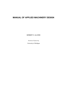 manual of applied machinery design