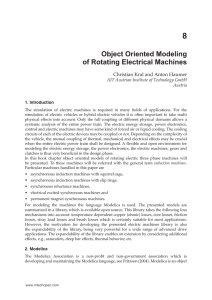 Object Oriented Modeling of Rotating Electrical Machines