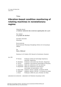 Vibration-based condition monitoring of rotating machines in