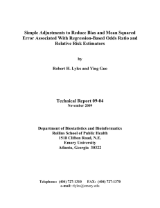 Simple Adjustments to Reduce Bias and Mean Squared Error