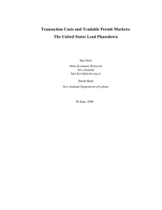 Transaction Costs and Tradable Permit Markets: The United
