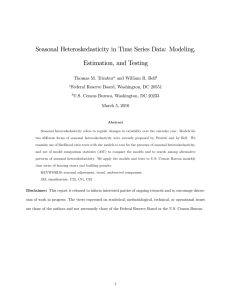 Seasonal Heteroskedasticity in Time Series Data