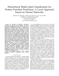 Hierarchical Multi-Label Classification for Protein Function Prediction