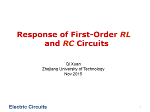 Response of First-Order RL and RC Circuits