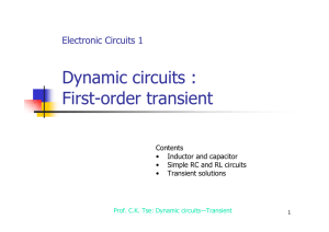 Dynamic circuits : First