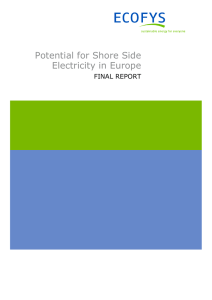 Potential for Shore Side Electricity in Europe
