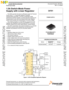 1.5A Switch-Mode Power Supply with Linear Regulator