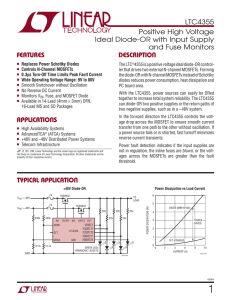 LTC4355 - Positive High Voltage Ideal Diode