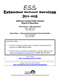 ESS Handbook - Jefferson County Public Schools