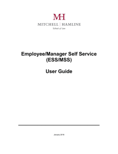(ESS/MSS) User Guide - Mitchell Hamline School of Law