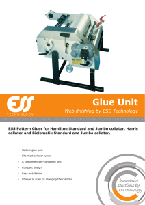 ESS Collator Glue Unit
