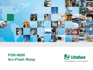 PGR-8800 Arc-Flash Relay