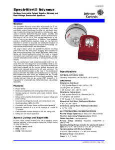 SpectrAlert® Advance Outdoor Selectable Output Speaker Strobes