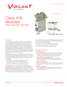 Class A/B Modules - Reliant Fire and Security