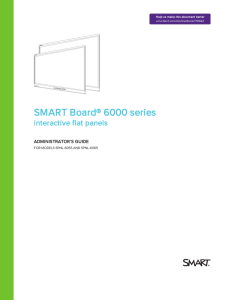 SMART Board® 6000 series interactive flat panels