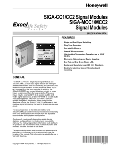 74-2070 - SIGA-CC1/CC2 Signal Modules|SIGA