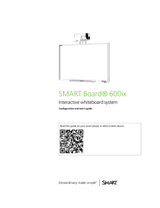 SMART Board 600ix interactive whiteboard system configuration