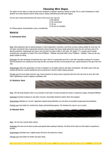 Choosing Wire Ropes