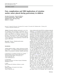 Fate, complications and MRI implications of retention anchor suture