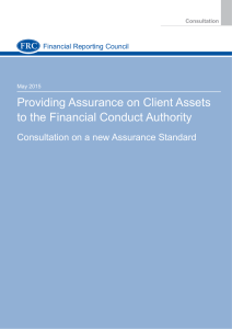 Consultation on a new Assurance Standard: Providing Assurance