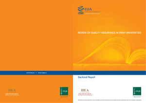 Review of Quality Assurance in Irish Universities