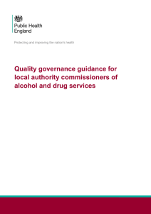 Quality governance guidance for local authority commissioners of