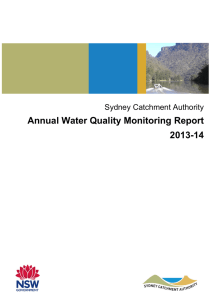 Annual Water Quality Monitoring Report 2013-14