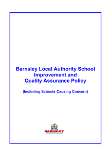 School Improvement and Quality Assurance Policy