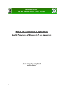 Manual for Accreditation of Agencies for Quality Assurance of