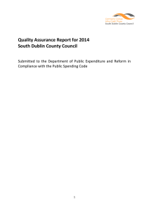 Quality Assurance Report for 2014 South Dublin County Council