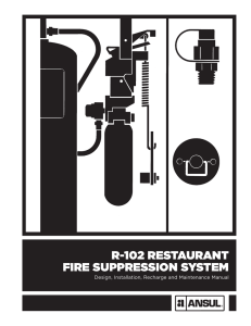 R-102 Restaurant Fire Suppression System