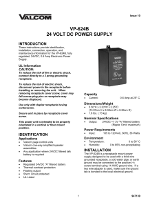 vp-624b 24 volt dc power supply