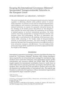 Incorporated Transgovernmental Networks in the European Union