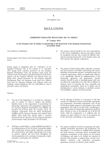 Commission Delegated Regulation (EU) No 240/2014 of 7