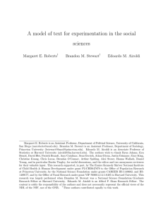 A model of text for experimentation in the social sciences