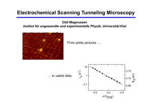 Electrochemical Scanning Tunneling Microscopy