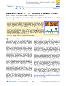 Ordered Carboxylates on TiO2(110) Formed at Aqueous Interfaces