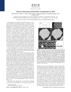 Electric Field-Induced Isomerization of Azobenzene by STM