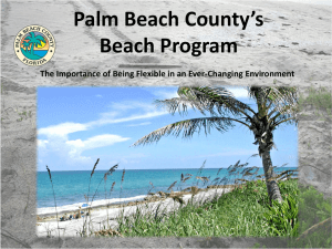 Palm Beach County`s Beach Program