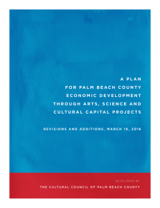 A Plan for Palm Beach County Economic Development Through Arts